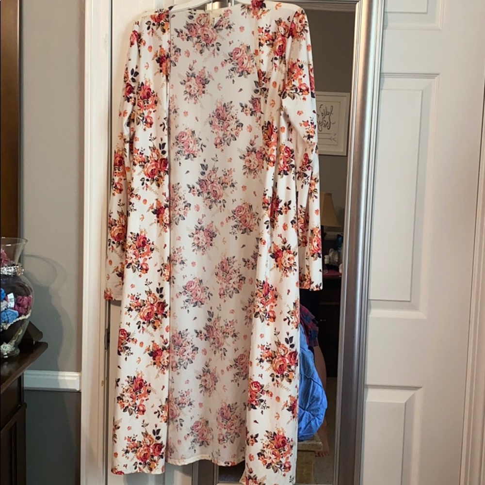 A multicolored flower Cardigan